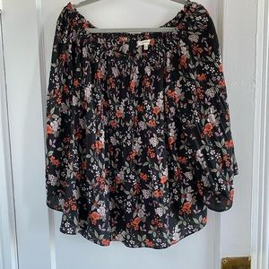 Max Studio floral blouse